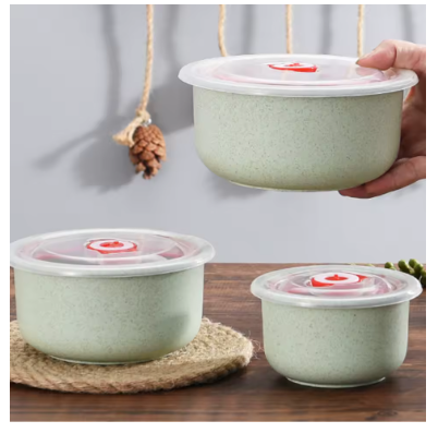 3PCS Lunch Box Set – Food Storage Containers with Lids, Microwave Safe Meal Prep Containers for Fruits, Vegetables & Snacks