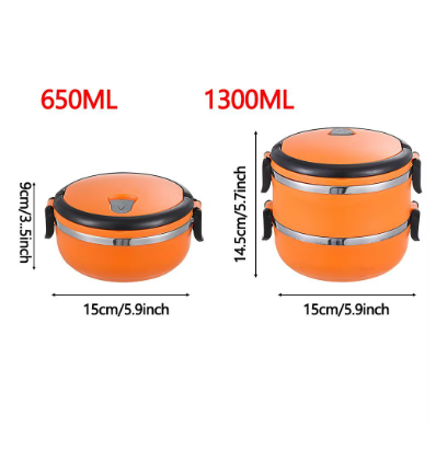 Leakproof Vacuum Insulated Lunch Box – Portable Food Flask & Warmer, Hot Food Storage Container for Kitchen, Office, Travel