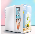 6L LED Mirror Beauty Mini Fridge – Portable Skincare & Cosmetics Refrigerator with Hot & Cold Storage for Makeup, Face Masks & Drinks