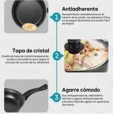 13-Piece Non-Stick Cookware Set – Induction Ready Frying Pan & Soup Pot Set with Cooking Spoons, Black Kitchen Pots & Pans Set