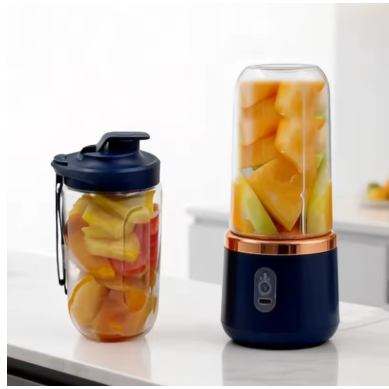 Portable Double Cup Blender USB Rechargeable – Personal Fruit Juicer & Mixer for Smoothies, Milkshakes, Juice & Baby Food