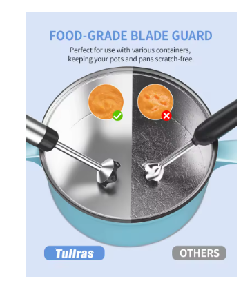 1000W Electric Hand Blender 5-in-1 – Immersion Stick Blender with Whisk, Chopper & Beaker for Soups, Smoothies, Purees & Baby Food