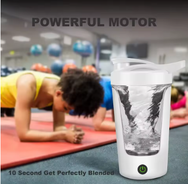 450ml Electric Mixing Cup – Portable Protein Shaker Bottle Blender for Protein Powder, Coffee & Milk, Rechargeable Mixer for Travel, Home & Office