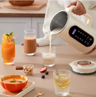 1500ML Soy Milk Maker Electric Blender – 10-Blade Soybean Milk Machine, Wall-Breaking Juicer Mixer for Smoothies, Juice & Breakfast Drinks