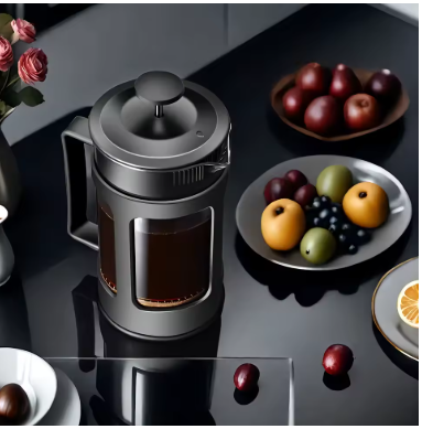 Household French Filter Pressure Pot Brewing Pot Appliance Filter Cup Tea Maker Glass Pressure Coffee Filter Coffee Pot