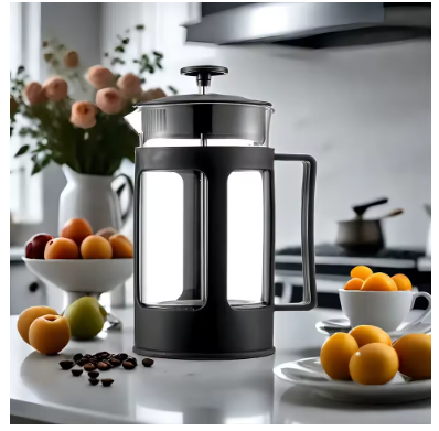Household French Filter Pressure Pot Brewing Pot Appliance Filter Cup Tea Maker Glass Pressure Coffee Filter Coffee Pot