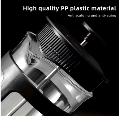 Household French Filter Pressure Pot Brewing Pot Appliance Filter Cup Tea Maker Glass Pressure Coffee Filter Coffee Pot