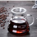 360/600/800ML Heat-Resistant Glass Coffee Pot – Clear Pour Over Kettle with Lid, Sharing Server for Coffee & Espresso Brewing