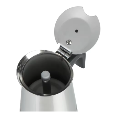Stainless Steel Moka Coffee Maker – Stovetop Espresso Maker Pot for Mocha, Latte & Coffee, 2/4/6/9 Cup Sizes