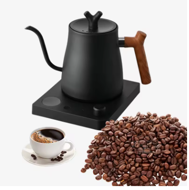 1L Smart Temperature Control Electric Gooseneck Kettle 220V/110V Stainless Steel Hand Brew Coffee Rapid Heating Kettle