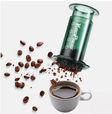 Tritan Portable Espresso Coffee Maker – Hand Press Travel Coffee Machine for Ground Coffee, French Press Style Brewer for Car, Home & Camping