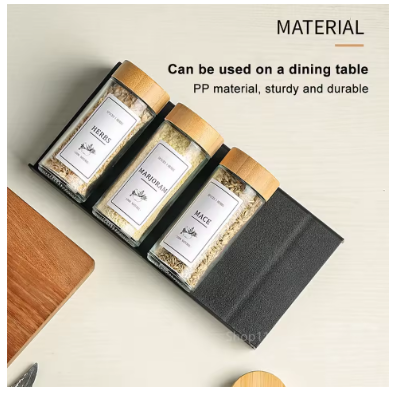 4-Tier Adjustable Spice Rack Organizer – Expandable Kitchen Drawer & Cabinet Spice Holder for Spice Jars, Seasoning Bottles & Pantry Storage