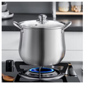 Large Stainless Steel Stock Pot – Heavy-Duty Cooking Pot for Soups, Stews & Boiling, Durable Easy-Clean Kitchen Essential