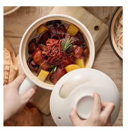 Japanese Ceramic Soup Pot – Heat-Resistant Casserole Crock for Rice, Noodles & Sauces, Gas Stove Cooking Pot