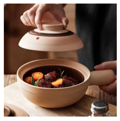 Japanese Ceramic Soup Pot – Heat-Resistant Casserole Crock for Rice, Noodles & Sauces, Gas Stove Cooking Pot