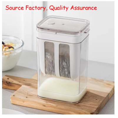 Greek Yogurt Strainer with Fine Mesh Filter – Food Grade Yogurt Maker & Whey Separator for Cold Brew, Cheese, and Moisture Removal