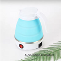 600ML Foldable Electric Travel Kettle – Portable Fast Heating Water Boiler, Collapsible Mini Tea Maker for Home, Hotel & Camping