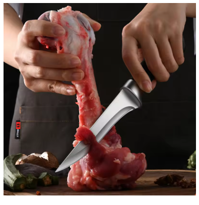 Stainless Steel Boning Knife Set – Sharp Cleaver, Slicing & Utility Knives for Meat Cutting, Professional Kitchen Cooking Tools