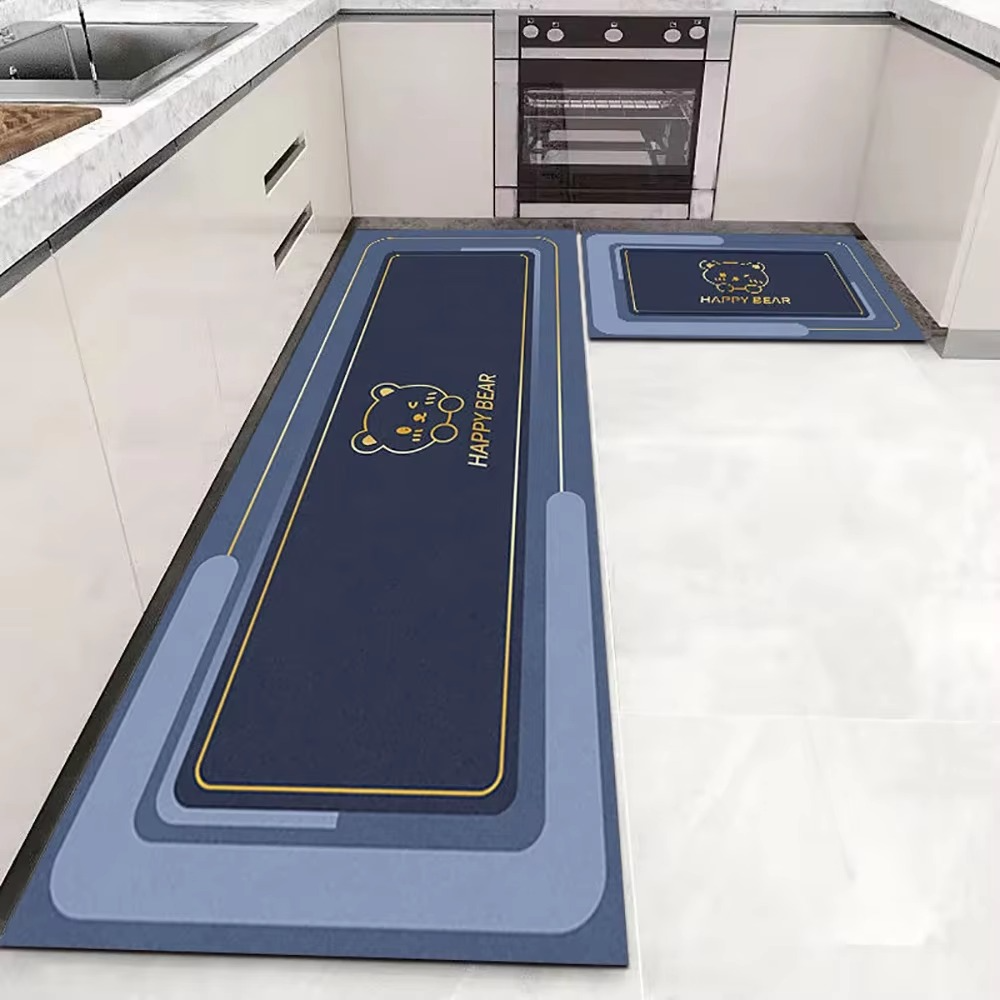 Kitchen Floor Mat – Soft Long Area Rug for Bedroom, Living Room & Hallway – Washable Non-Slip Carpet Runner for Bathroom, Entrance & Bedside Doormat