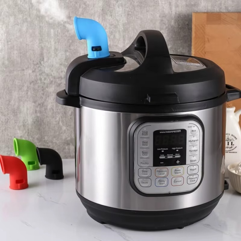 Pressure Cooker Silicone Steam Release Pipe – Replacement Exhaust Valve & Steam Diverter for Pressure Cooker Safety Vent