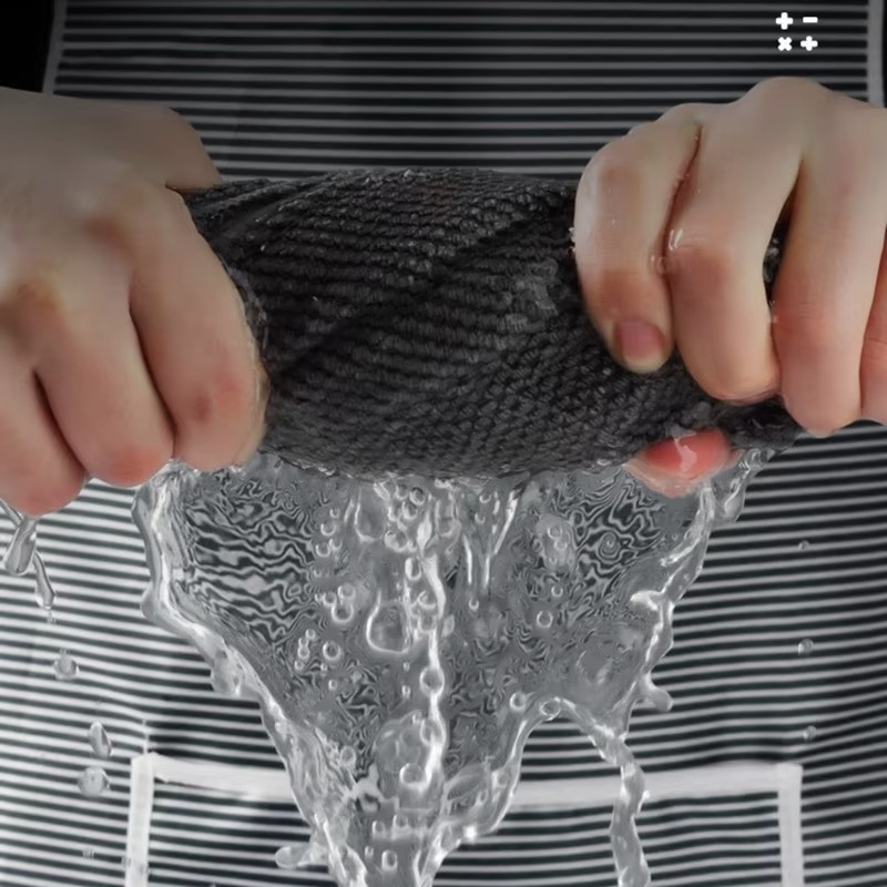 Kitchen Bar Cleaning Cloth Set (3/5/10 PCS) – Super Absorbent Square Towels for Coffee Machine, Tea Shop & Household Cleaning Rags