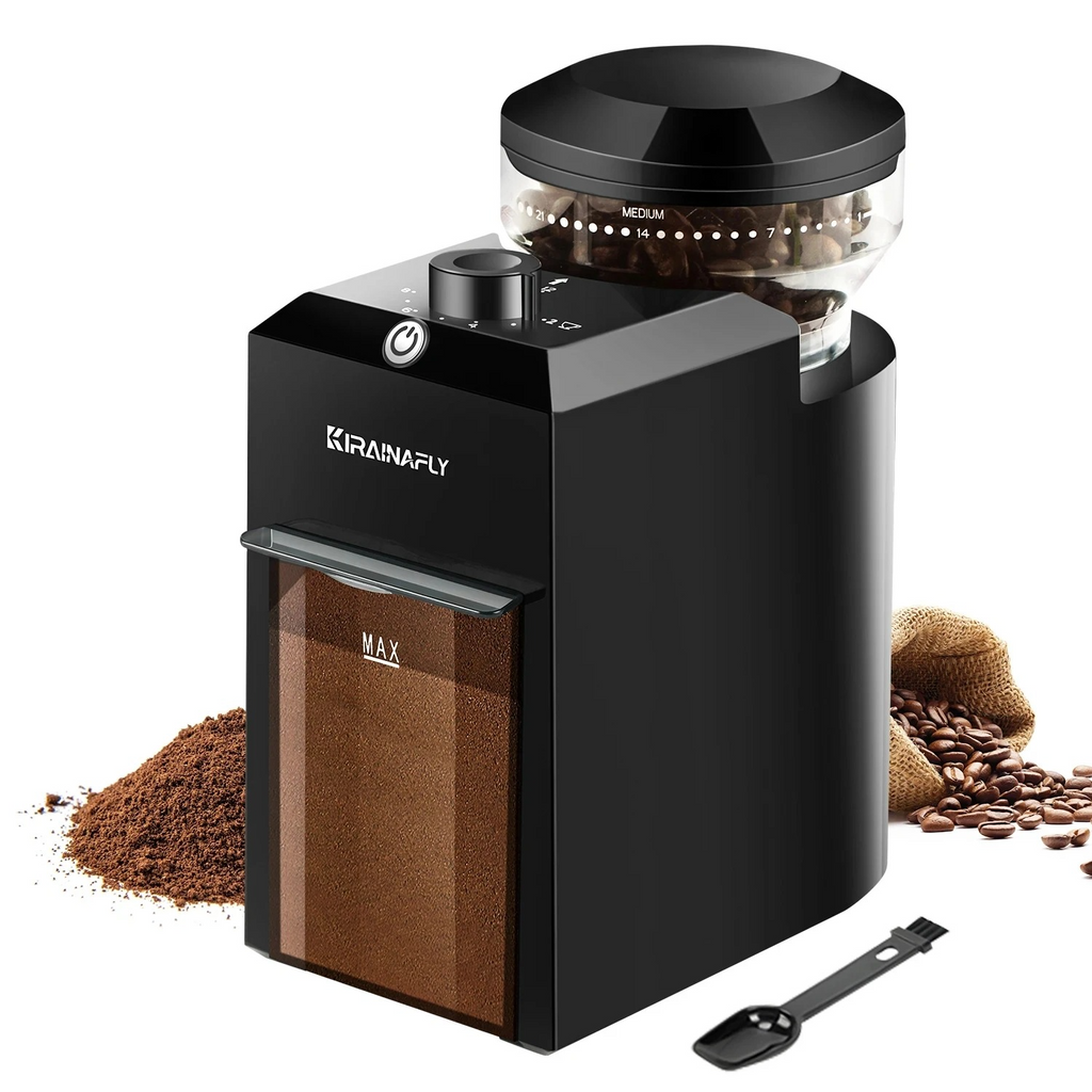 Automatic Burr Coffee Grinder Electric – 28 Adjustable Grind Settings Coffee Bean Mill for Espresso, French Press & Drip Coffee