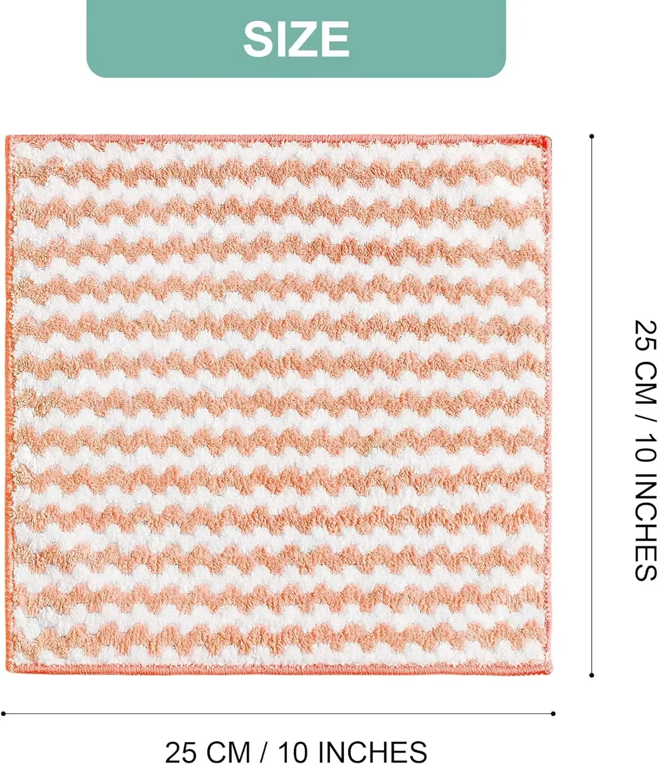 Thickened Velvet Microfiber Cleaning Cloths – Ultra-Absorbent Dishcloths, Soft Scouring Kitchen Towels, Reusable Household Washing Rags