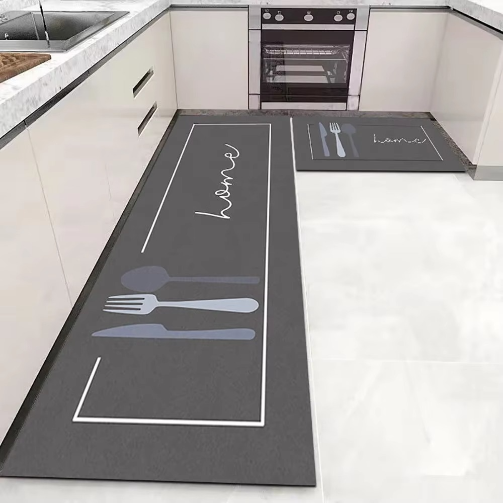 Kitchen Floor Mat – Soft Long Area Rug for Bedroom, Living Room & Hallway – Washable Non-Slip Carpet Runner for Bathroom, Entrance & Bedside Doormat