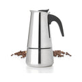 Mixpresso 9 Cup Greca Stovetop Espresso Pot 450ml/15oz, Moka Pot with Coffee Percolator Design, Stainless Steel Stove Top Coffee Maker for Camping or Home Use,Italian Stovetop Espresso Maker