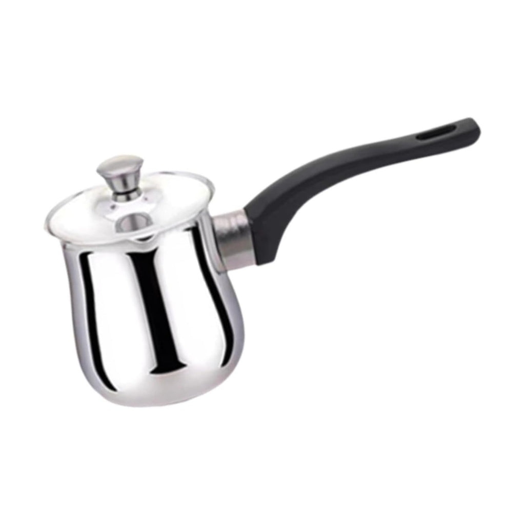 360ml Stainless Steel Coffee Pot with Handle – Portable Milk Warmer & Coffee Maker for Kitchen, Camping, Office, Home & Restaurant