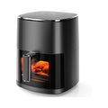 Air Fryer 6 Quart with Window Square Air Fryer 12-in-1 Air Fry, Roast, Reheat, Dehydrate, Bake, Steam, Fries, Custard, Chicken, Wings, Sea Food, Vegetabels,400F