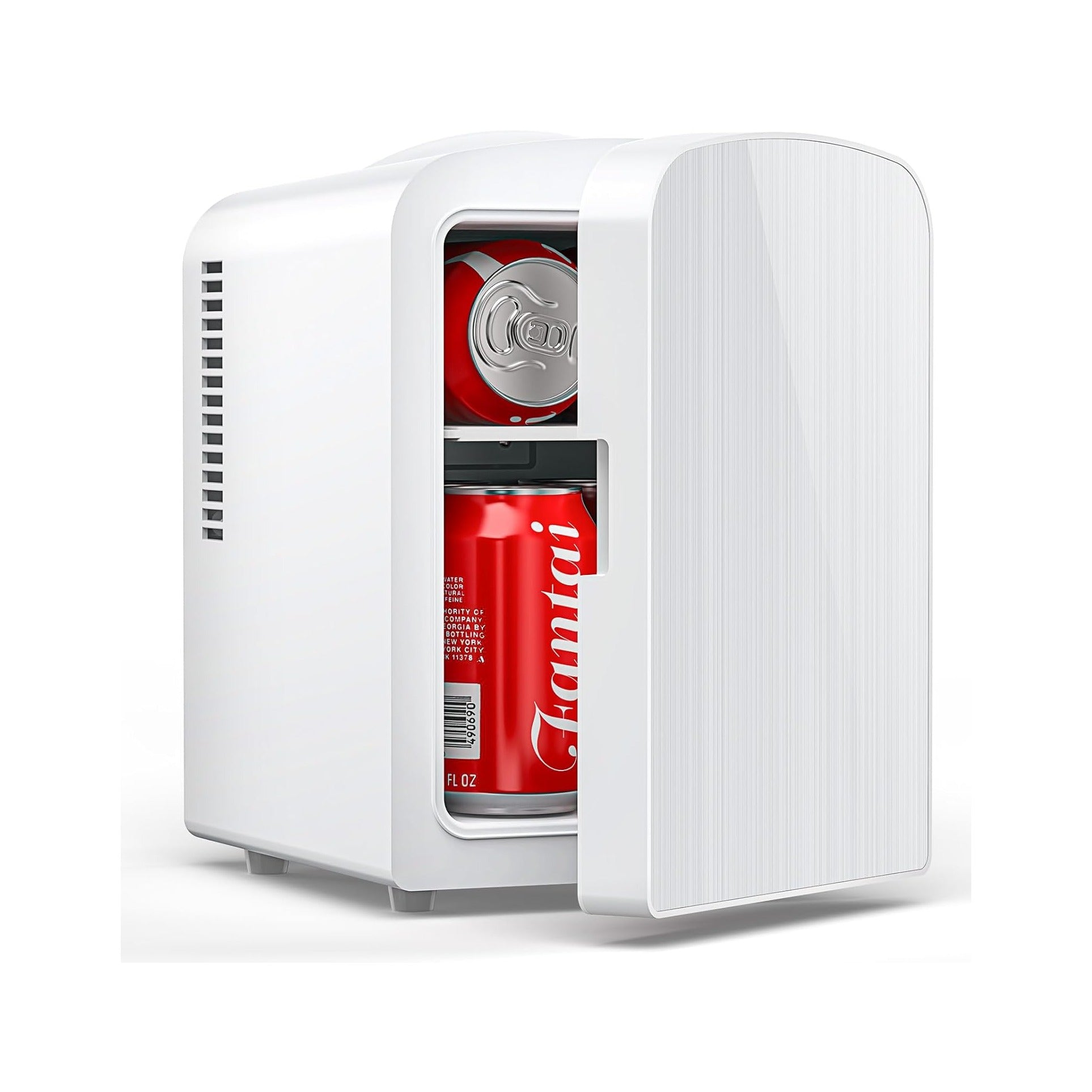 4L/6 Cans Mini Fridge, Portable Compact Refrigerator, Small Skin Care Fridge, Food and Drinks, Small Cooler for Bedroom, Dorm, Car, Office