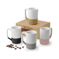 Large Ceramic Coffee Mug Set of 4, 16 oz Tea Cups with Handle, Porcelain Mug for Latte, Hot Tea, Cappuccino, Milk, Cocoa, Microwave & Dishwasher Safe Cups for Men Women Mug Lovers, Housewarming Gift