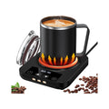 Coffee Mug Warmer & Mug Set for Desk, Electric Coffee Cup Warmer with 16oz Heated Mug, Temperature Control Smart Coffee Heater with Auto Shut Off & 9 Temp Settings, Gifts for Men Women, Black