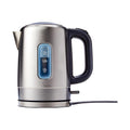 Electric Stainless Steel Kettle for Tea and Coffee, BPA-Free, Fast Boiling, Auto Shut-Off, 1 Liter, 1500W, Black and Silver