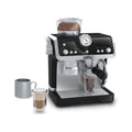De'Longhi Toys Barista Coffee Machine. Toy Kitchen Playset for Kids with Moving Parts, Realistic Sounds and Magic Coffee Reveal. For Children Aged 3+, Silver, Black