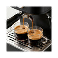 Espresso Cups Set of 2: Espresso Machine Accessories - Espresso Shot Cups for Home Baristas - Essential Coffee Bar Accessories - 4oz Glass Espresso Cup Set with Handled and Spout
