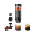 Portable Battery Espresso Coffee Maker for Travel, 20 bar Smart Display Mini Car Espresso Machines, 3-in-1 Self-Heating Electric Espresso Maker, USB-C Ground Coffee & Capsule Pod(Ns&DG) RV, Hiking