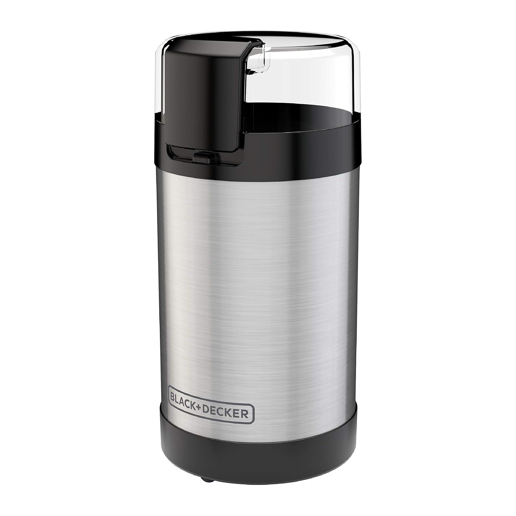 One Touch Coffee Grinder, 2/3 Cup Coffee Bean Capacity, Spice Grinder, One Touch Push-Button Control -150 Watts -Stainless Steel Blades