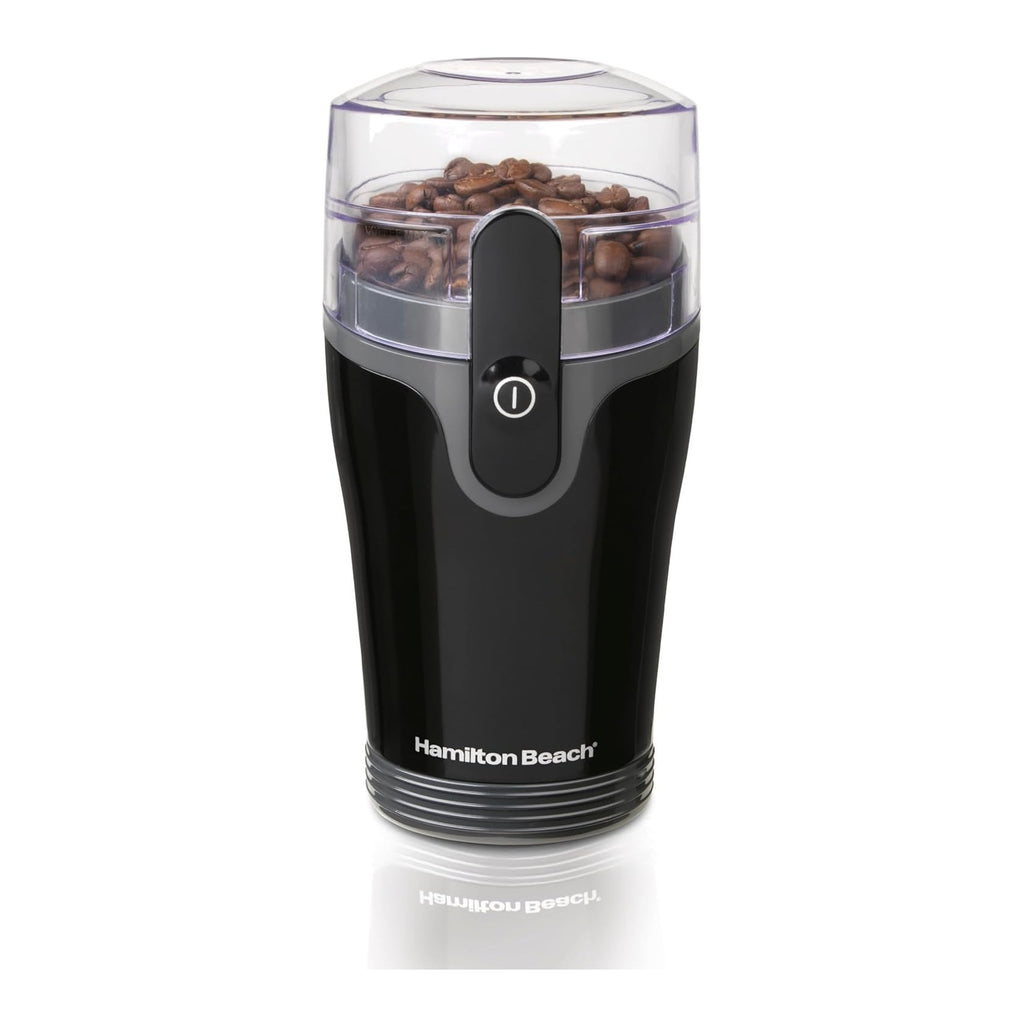 Fresh Grind Electric Coffee Grinder for Beans, Spices and More, Stainless Steel Blades, Removable Chamber, Makes up to 12 Cups, Black