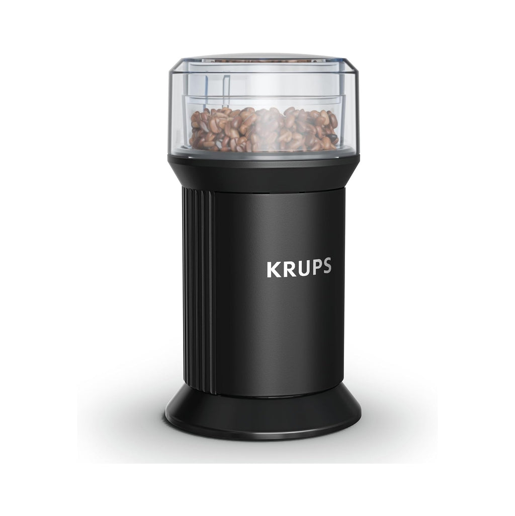 Electric Blade Coffee Grinder 1.6 Oz, Adjustable Coarse to Fine for the Perfect Espresso, Grind Coffee Beans, Spices & Herbs, Removable Dishwasher Safe Bowl, Black