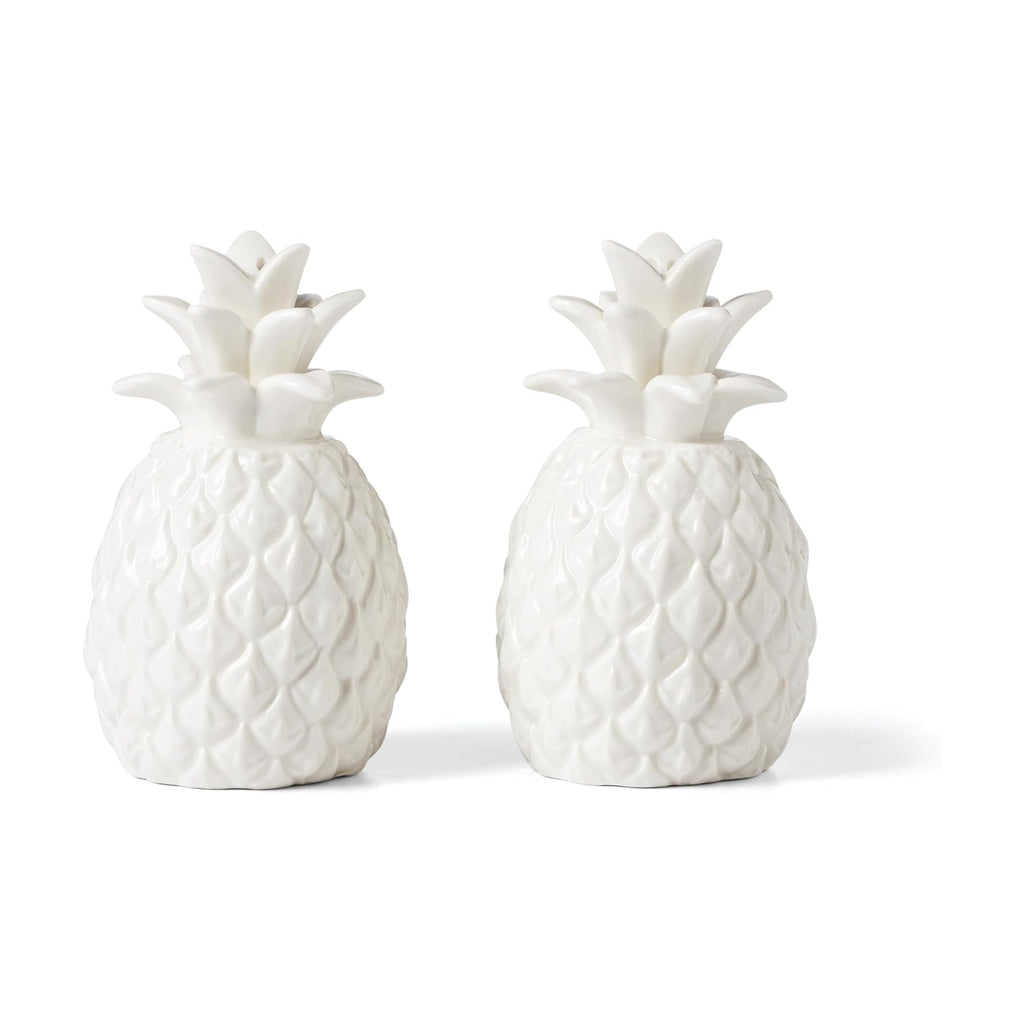 Wicker Creek Pineapple Salt & Pepper Set, 0.66, White