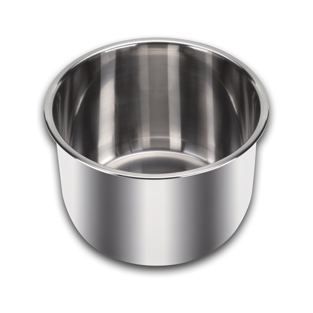 Stainless Steel Inner Cooking Pot 6-Qt, Polished Surface, Rice Cooker