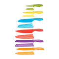 Color-Coded Dishwasher Safe Kitchen Knife Set, 12-Piece with Ergonomic Handles, Non-stick Sharp Blades, 6 Knives with 6 Blade Guards, Multicolor