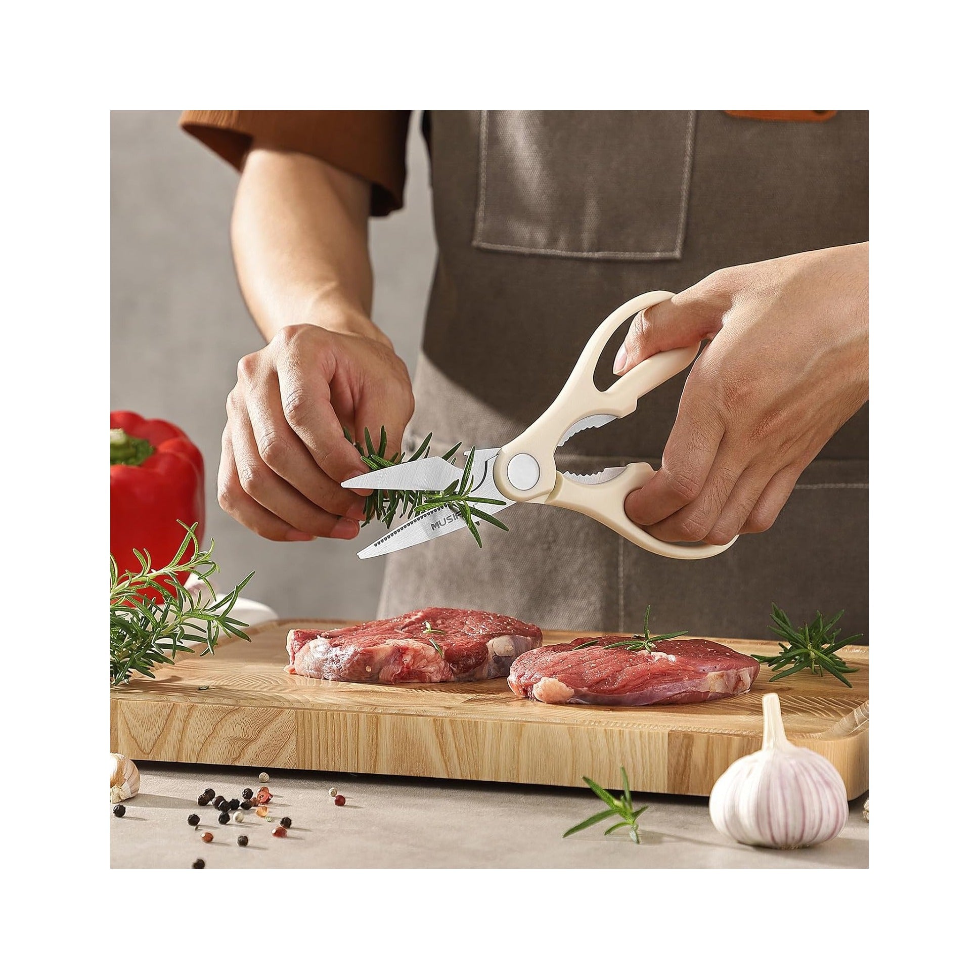 7-Piece Kitchen Knife Set ，Knife Block Sets and High-Carbon Stainless Steel Kitchen Knives for Cooking ，Dishwasher Safe,Ergonomic Handle