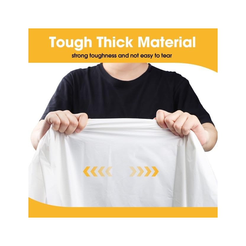 White Plastic Table Cloth - 4 Pack 54" × 108" Rectangle Disposable Tablecloths for 6FT Tables, Table Cover for Party, Holiday & Gathering Use