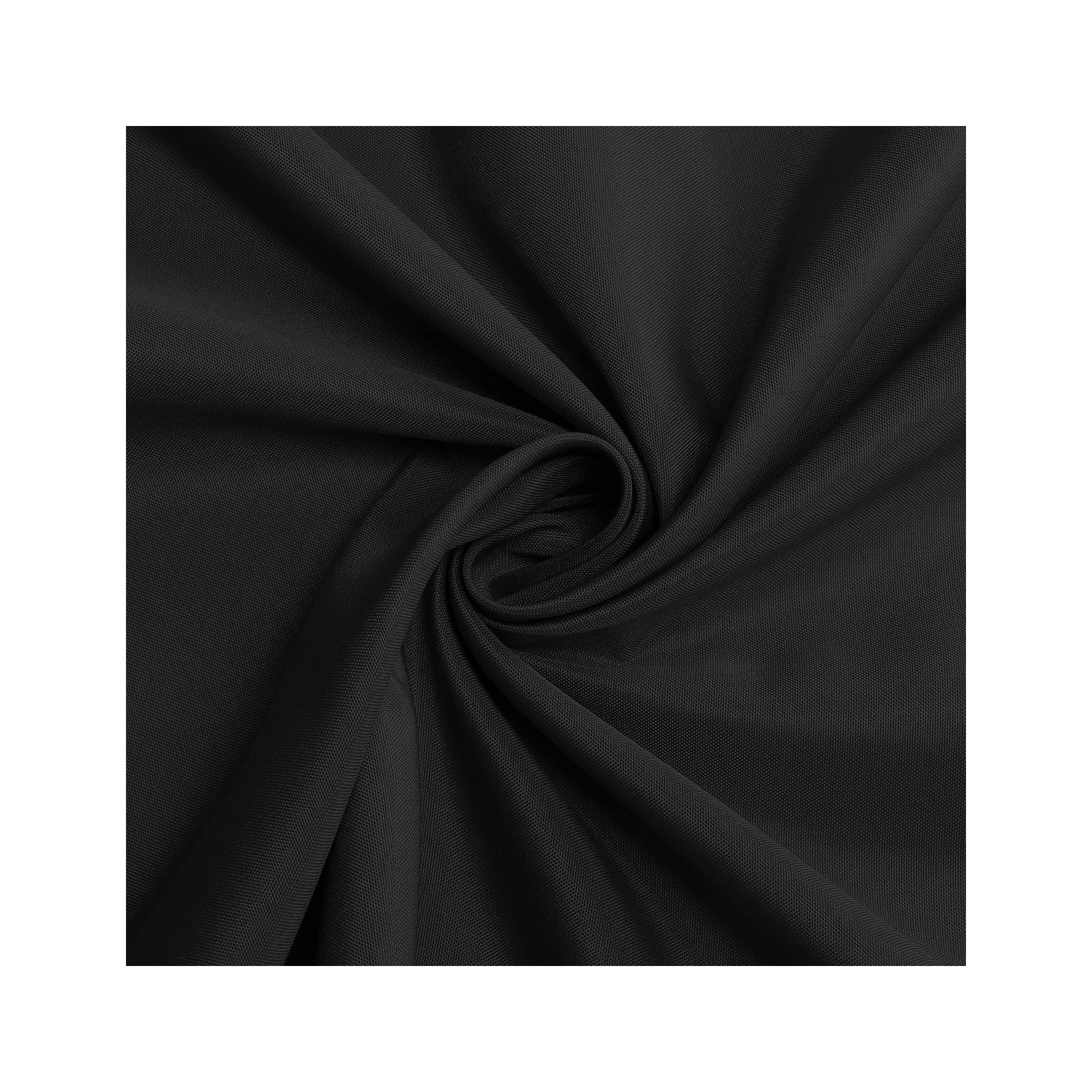 Round Tablecloth - 60 Inch (Fits 20-48 Inch Tables), Water Resistant Spill Proof Washable Polyester Table Cloth Decorative Fabric Table Cover for Dining, Buffet Parties and Camping, Black