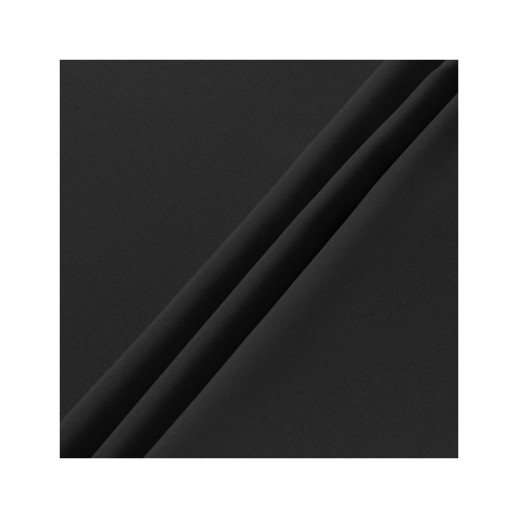 Round Tablecloth - 60 Inch (Fits 20-48 Inch Tables), Water Resistant Spill Proof Washable Polyester Table Cloth Decorative Fabric Table Cover for Dining, Buffet Parties and Camping, Black