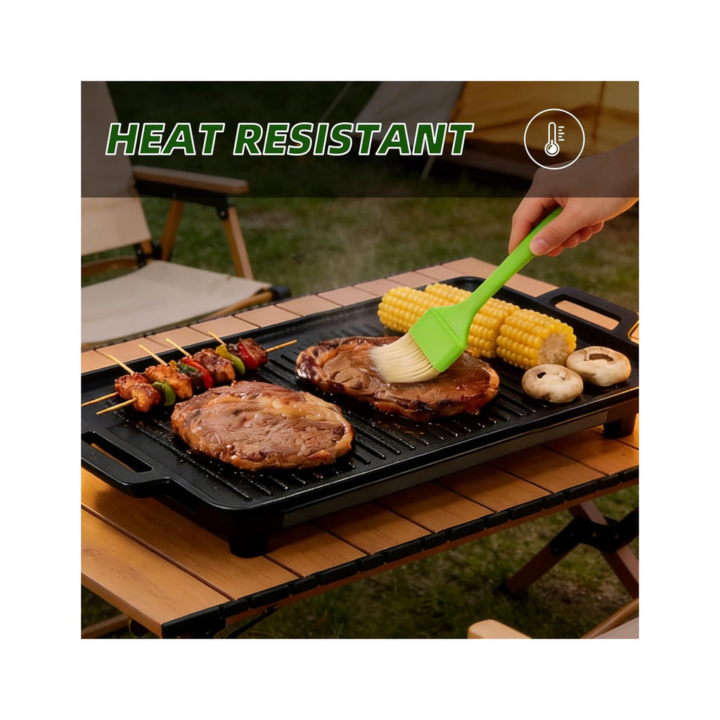 3 Pcs Pastry Brush Set, 1/1/2 inch Bristle Basting Brushes for Cooking, Heat Resistant, Kitchen Brush for Oil, BBQ Grill, Butter Sauce, Baking, with Hang Hole Design